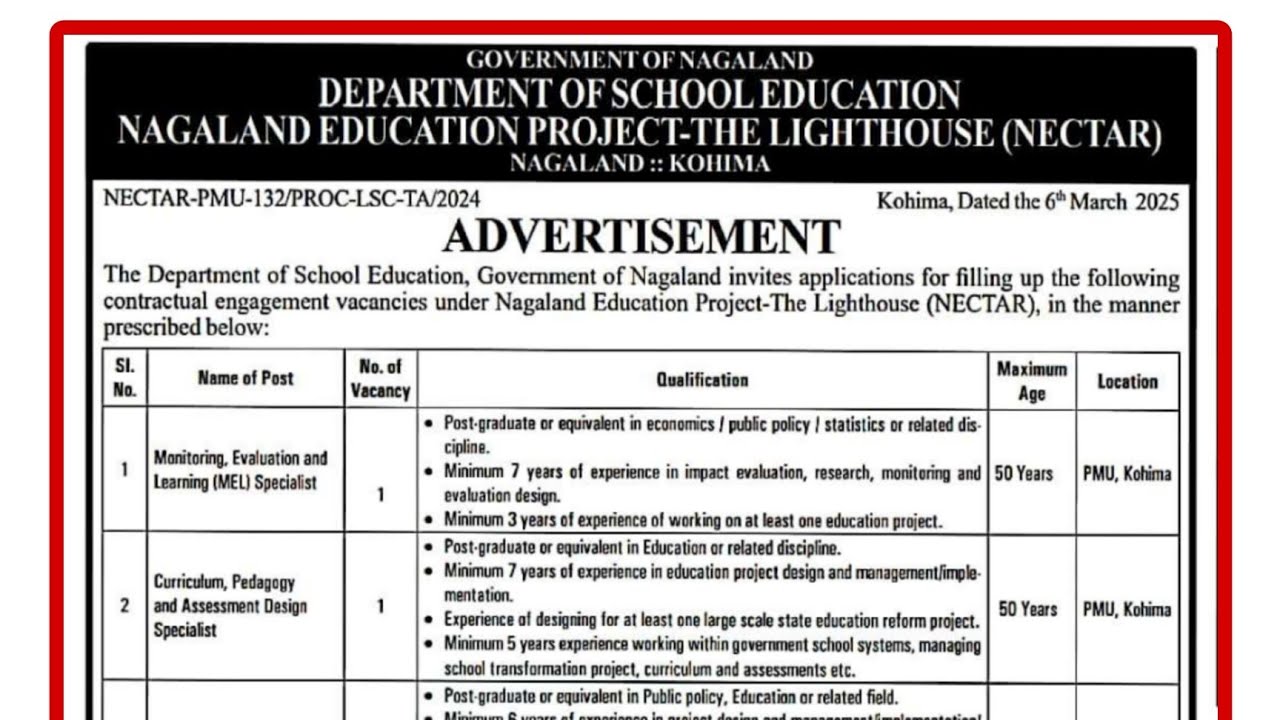 Prime Minister Internship Scheme and Job Vacancy – 07/03/2025