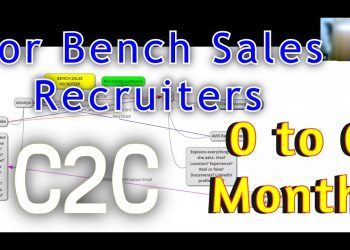 Step By Step | Bench Sales Process | C2C | Must Watch Recruiters Below 6 Months | Recruiting