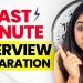 Last-Minute Interview Preparation Tips | How To Clear Any Job Interview?