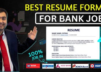 Resume for Bank Jobs for freshers | ATS Friendly Resume Format for Private Bank Jobs | Bank Resume