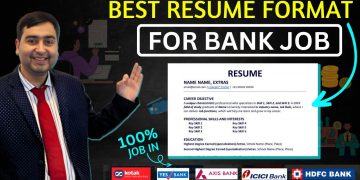 Resume for Bank Jobs for freshers | ATS Friendly Resume Format for Private Bank Jobs | Bank Resume
