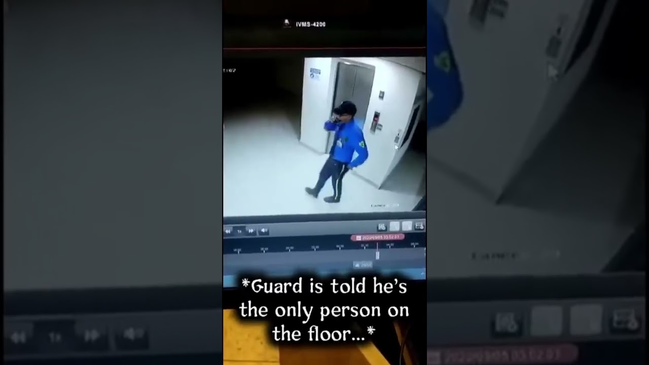 Night Guard has an unexpected visitor… #scary #paranormal