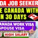 Canada Job Seeker Visa | 80000 CAD Salary | Move Canada in 30 Days | Work Permit | No Age/IELTS| Law