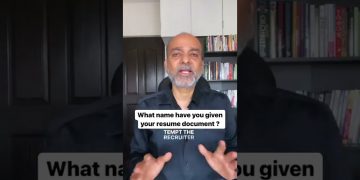 What name have you given your resume document? #shorts