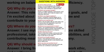 8 Most Important Job Interview Questions and Answers