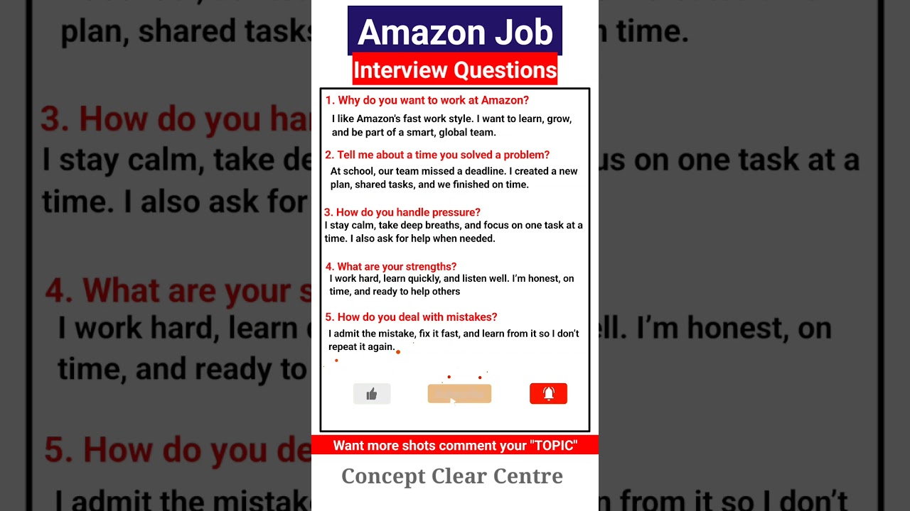 Amazon Job Interview Questions and Answers to ace your Dream Job