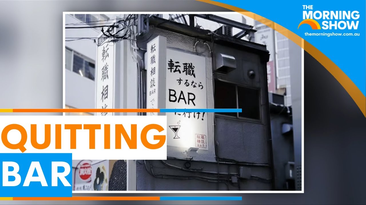 Japan's bar serves career advice with free drinks | Sunrise