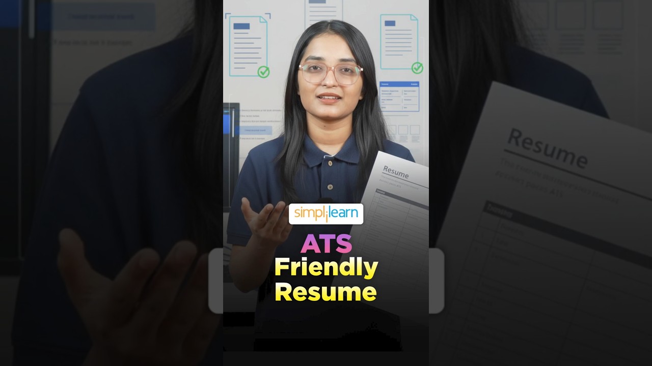 How to Write an ATS-Friendly Resume | Optimize for Job Applications #shorts #simplilearn