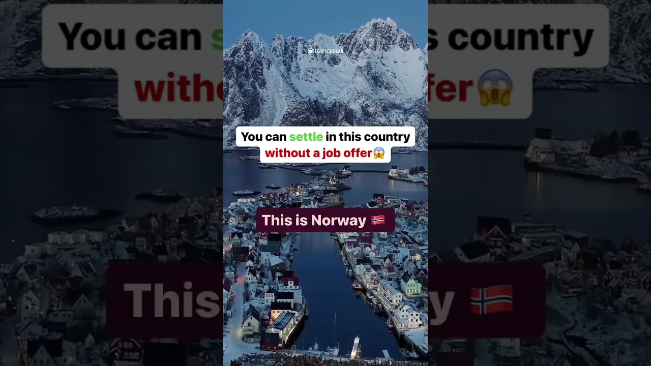 Norway Job Seeker Visa | Norway Work Visa for Indians | Work in Europe | Leap Scholar #shorts
