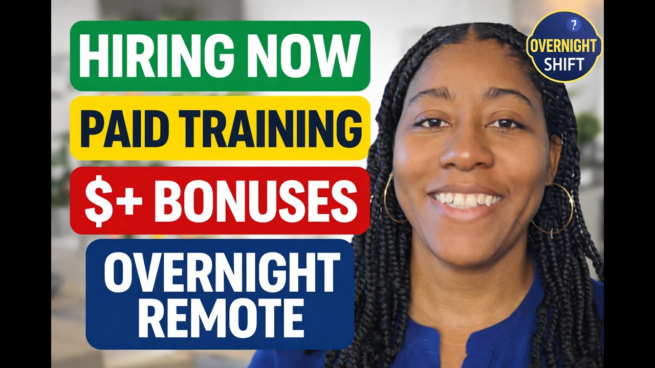 8 REMOTE JOBS HIRING NOW 2026 | Paid Training + Bonuses + Overnight Shift