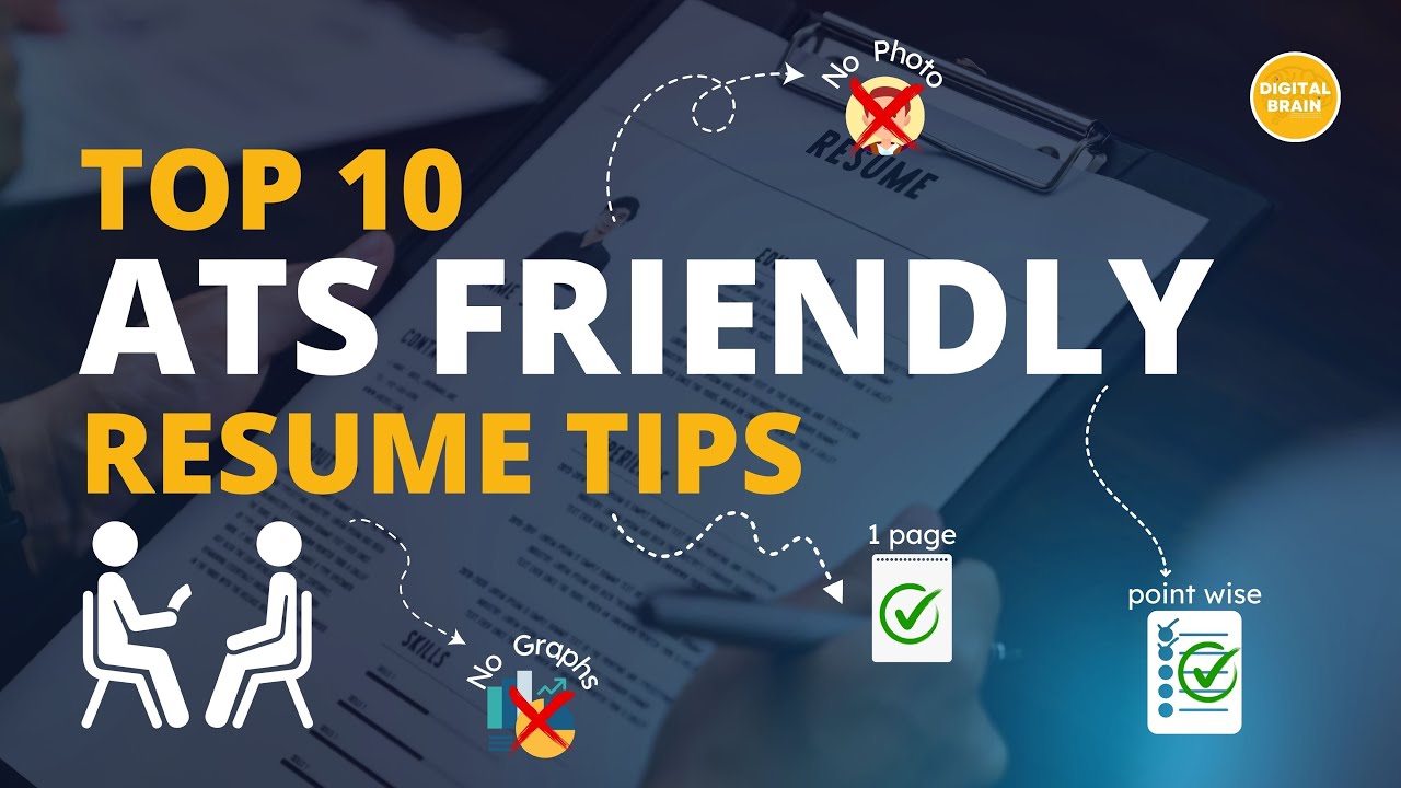 Top 10 ATS Friendly Resume Tips | How to Write  ATS Friendly Resume |