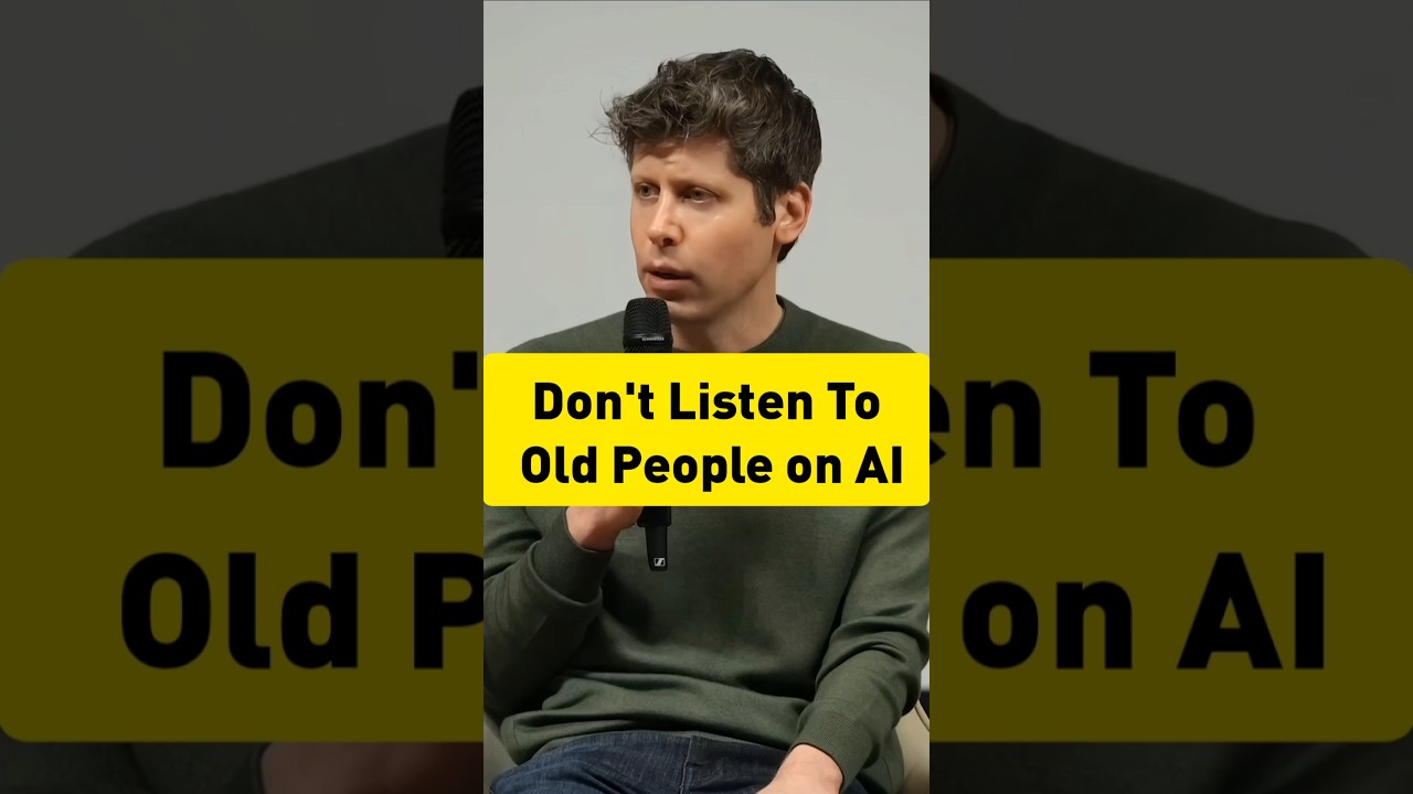 Don't Listen To OldPeople On Career Advice and AI: Sam Altman