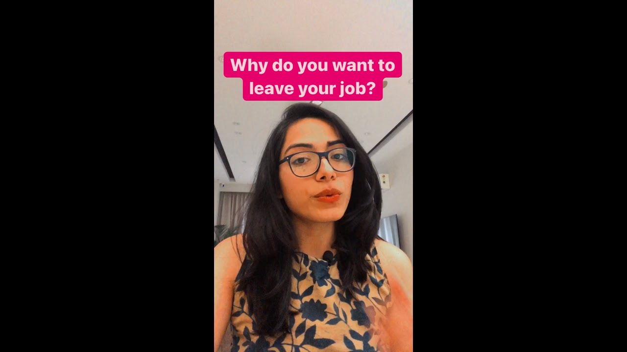 Interview question: why do you want to leave your job? #shorts #interview #interviewtips