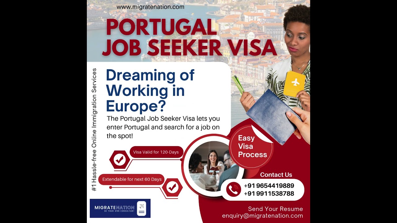 Portugal Job Seeker Visa 2025 #portugalvisa #jobsearch #europe