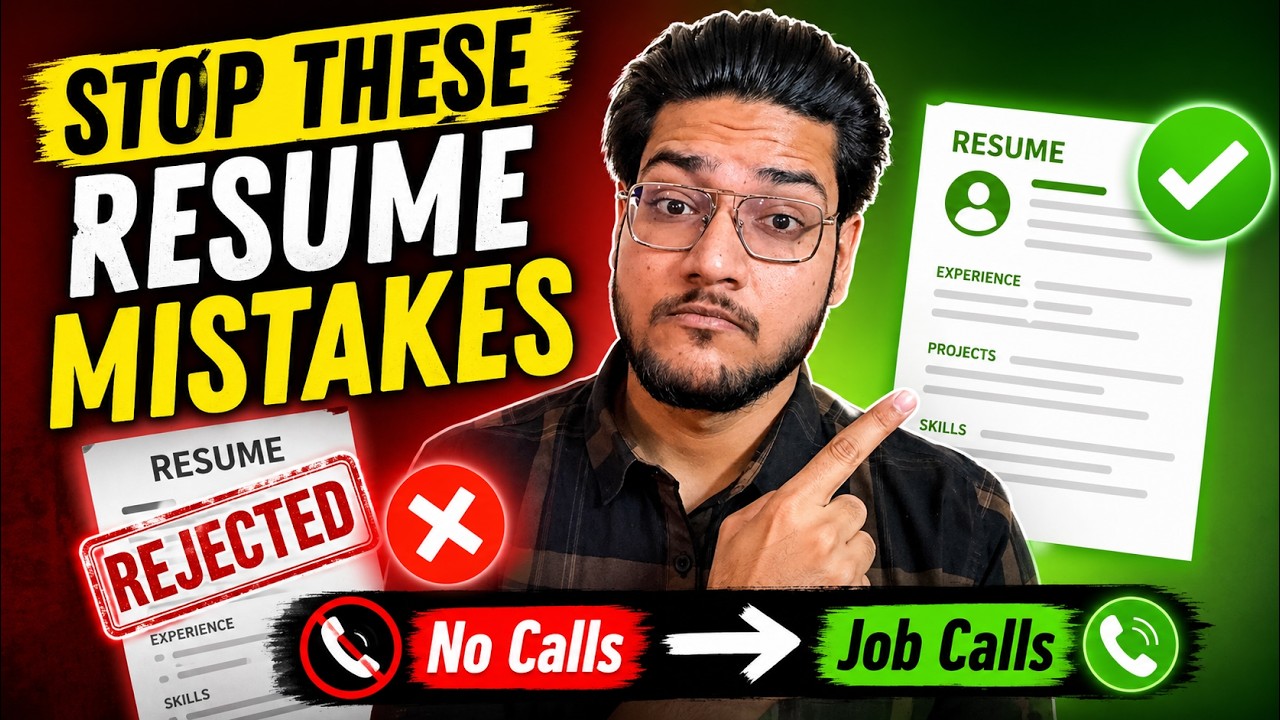 Why Your Resume Gets Rejected  (Fix These Mistakes Before Applying)