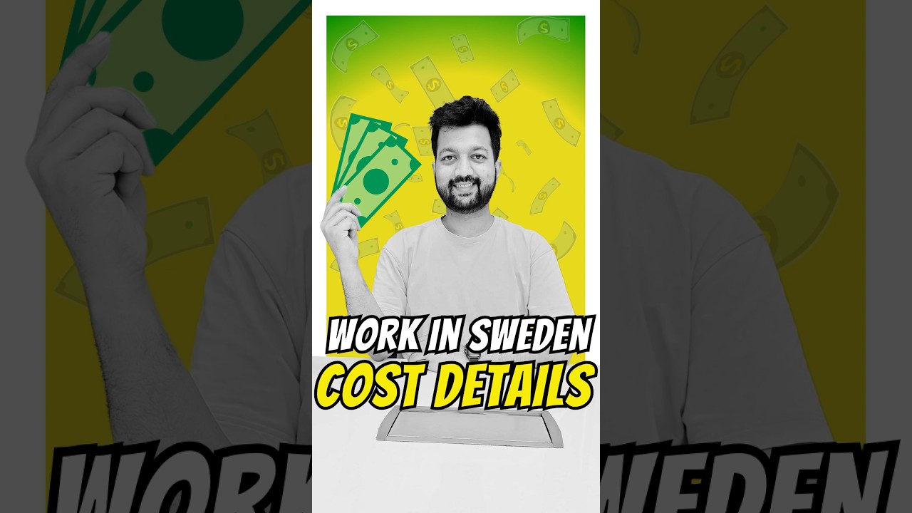 SWEDEN Job Seeker Visa Cost Breakdown | Under 1 Lakh Rupees #permittowork #yaxis #jobseekervisa