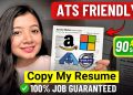 My ATS Friendly Resume That Got Shortlisted in Amazon, Microsoft, Volvo, Mercedes & More