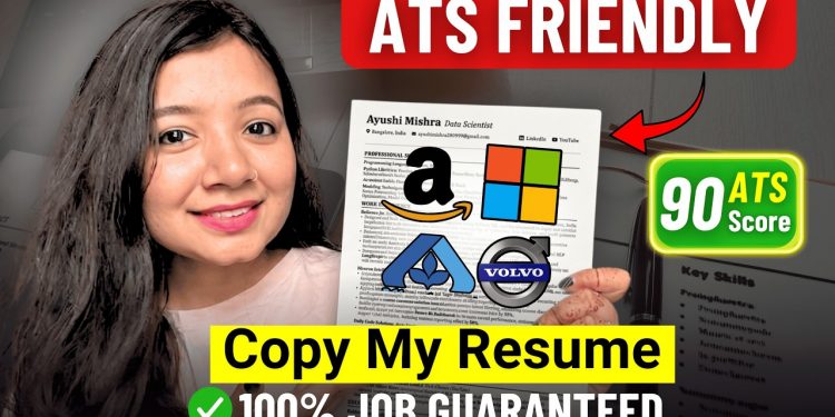 My ATS Friendly Resume That Got Shortlisted in Amazon, Microsoft, Volvo, Mercedes & More