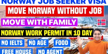 Norway Job Seeker Visa Process| Norway Work Permit in 10 Day| Move Norway without Job| No IELTS /Age