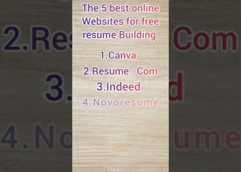 BEST 5 ONLINE WEBSITES FOR RESUME BUILDING | FREE RESUME BUILDER | BEST WEBSITES