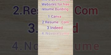 BEST 5 ONLINE WEBSITES FOR RESUME BUILDING | FREE RESUME BUILDER | BEST WEBSITES