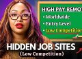 10 HIDDEN Remote Job Sites With Low Competition