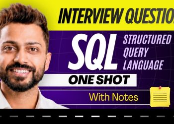 Complete SQL Interview Questions in One Shot | Placement Revision | Structured Query Language