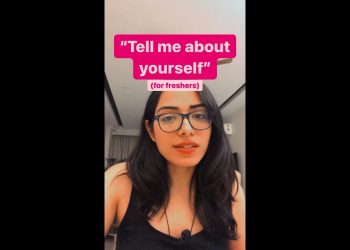 Interview tip for freshers: Tell me about yourself #interview #interviewtips #interviewquestions