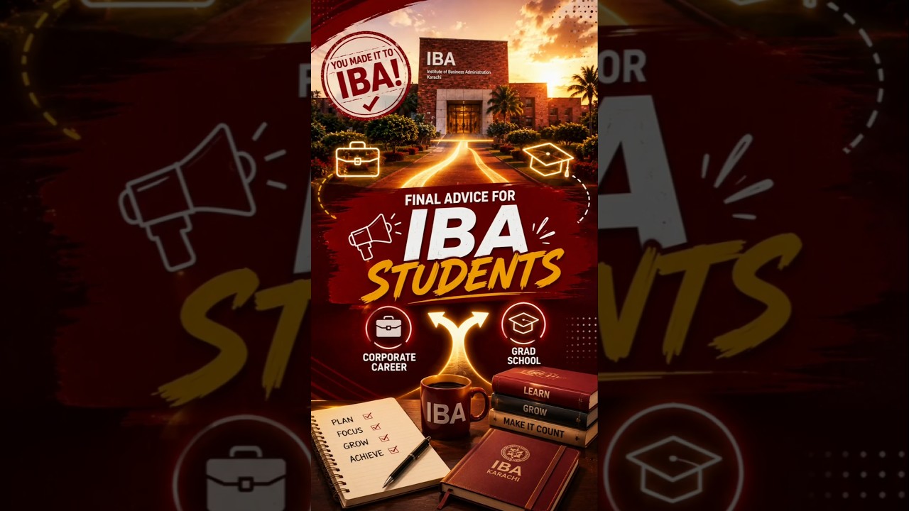 Career Advice for IBA Students from Muhammad Affan