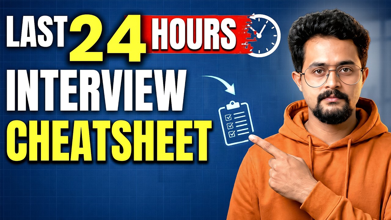 8 Tips to Crack Any INTERVIEW | Last 24-Hour Preparation Guide