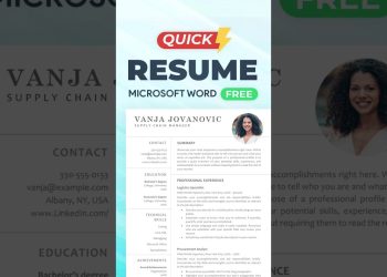 How to Make Resume in MS Word | Create CV in Microsoft Word