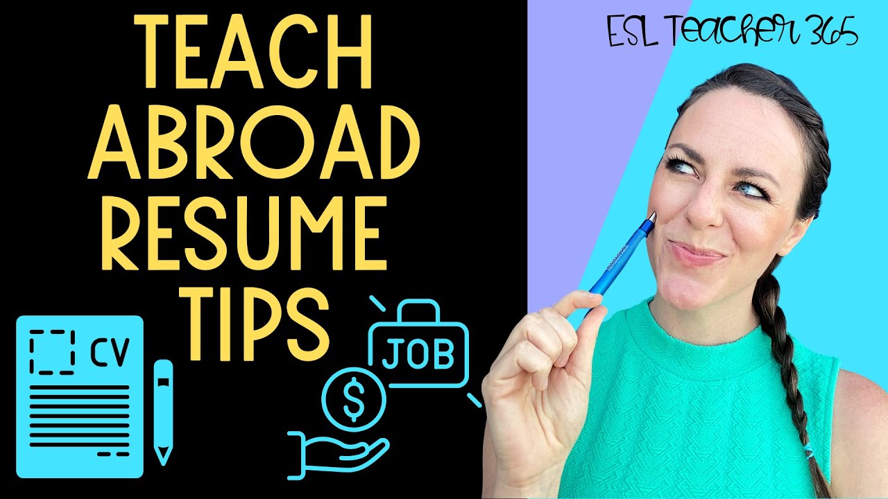 Teach Abroad Resume Tips // How to Write a TEFL Teacher CV